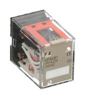 OMRON INDUSTRIAL AUTOMATION MY4ZN AC24 (S) Power Relay, Bifurcated, 4PDT, 24 VAC, 3 A, MY Series, Socket, Non Latching