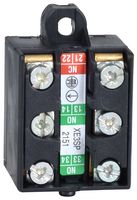TELEMECANIQUE SENSORS XE3SP2151 Contact Block, OsiSense XC Series Limit Switches, 3 Pole, SPST-NC/DPST-NO, Screw Clamp