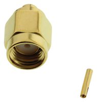 AMPHENOL RF 132101RP RF / Coaxial Connector, SMA RP Coaxial, Straight Plug, Solder, 50 ohm, RG405, Brass