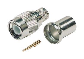 L-COM BAC504 RF / Coaxial Connector, TNC Coaxial, Straight Plug, Crimp, 50 ohm, RG213, Brass