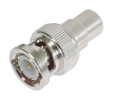L-COM BA95 RF / Coaxial Adapter, RCA, Jack, BNC, Plug, Straight Adapter, 50 ohm
