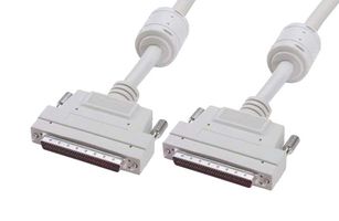 L-COM CAF900MM-05M Computer Cable, SCSI-3, HD-68 Plug, HD-68 Plug, 19.7 ", 500 mm, Light Gray, CAF900MM Series