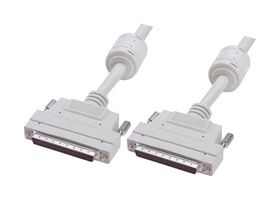 L-COM CAF900MM-3M Computer Cable, SCSI-3, HD-68 Plug, HD-68 Plug, 9.8 ft, 3 m, Light Gray, CAF900MM Series
