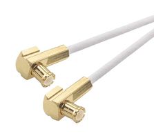 L-COM CCSM188A-3 RF / Coaxial Cable Assembly, 3 ft, 914.4 mm, RG188A/U, MCX Right Angle Plug, MCX Right Angle Plug