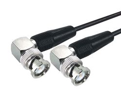 L-COM CC174-4HR2 RF / Coaxial Cable Assembly, 4 ft, 1.21 m, RG174/U, BNC Right Angle Plug, BNC Right Angle Plug