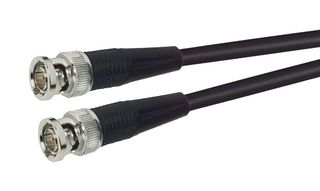 L-COM CC59A-1 RF / Coaxial Cable Assembly, 1 ft, 304.8 mm, RG59A/U, BNC Plug, BNC Plug, 75 ohm