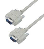 L-COM CHD15MM-10 Computer Cable, HD-15 Plug, HD-15 Plug, 10 ft, 3.05 m, Light Gray, CHD15MM Series