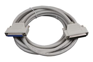 L-COM CRMN37MF-15 Computer Cable, D Sub 37 Position Plug, D Sub 37 Position Receptacle, 15 ft, 4.6 m, Gray