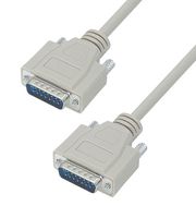 L-COM CSMN15MM-50 Cable de Computadora, Conector D-Sub Macho de 15 Posiciones