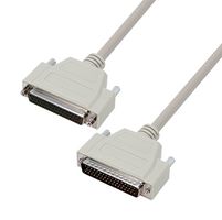 L-COM CSMN50MF-2.5 Computer Cable, D Sub 50 Position Plug, D Sub 50 Position Receptacle, 2.5 ft, 762 mm, Light Gray