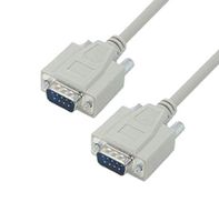L-COM CSMN9MM-5 Computer Cable, D Sub 9 Position Plug, D Sub 9 Position Plug, 5 ft, 1.52 m, Gray, CSMN9MM Series