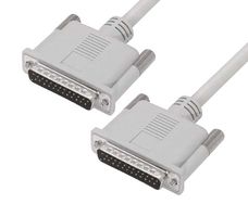 L-COM CSM84AA-3M Computer Cable, IEEE 1284 Plug, D Sub 25 Position Plug, 9.8 ft, 3 m, Light Gray, CSM84AA Series