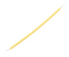 L-COM DIYW Tinned Jumper, 24AWG Wire, Yellow, 25 Pieces, 2" Long