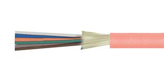 L-COM FOB625D6-M Cable de Fibra Óptica, Multimodo, 62.5µm/125µm, 6 Fibras, 5 mm, 3.3 ft, 1 m