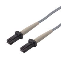 L-COM FODMTRJP-02 Fiber Optic Cable, Multimode, OM1, 2 Fibers, 62.5µm / 125µm, MT-RJ to MT-RJ, 6.6 ft