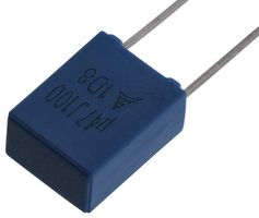 TDK B32529C1474J189 General Purpose Film Capacitor, Metallized PET Stacked, Radial Box - 2 Pin, 0.47 µF, ± 5%, 63 V