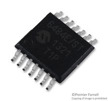 MICROCHIP MCP6484-E/ST Operational Amplifier, Quad, 4 Channels, 4 MHz, 2.7 V/µs, 2.2V to 5.5V, TSSOP, 14 Pins