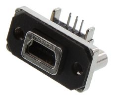 AMPHENOL COMMUNICATIONS SOLUTIONS MUSBB151M4 Conector USB Sellado, Mini USB Tipo B, USB 2.0, Receptáculo eléctrico, 5 Posiciones