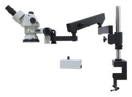 AVEN SPZV50-209-550-PCL Microscope, Trinocular, 6.7x-50x Magnification, LED, 4.25" Working Distance, SPZV-50 Series