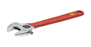 AVEN ST8115-1008G Adjustable Wrench, PVC Grip, 1.313" Max Jaw Opening, 10" Length, Stainless Steel