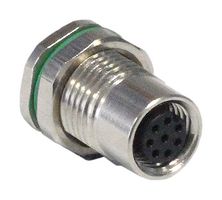 BULGIN LIMITED PXMBNI08FPF08AFLM11002 Sensor Cable, M8 Receptacle, Free End, 8 Positions, 200 mm, 7.9 ", Buccaneer M8 Series