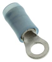 AMP - TE CONNECTIVITY 320561 Ring Tongue Terminal, M3.5, #6, 14 AWG, 2 mm², PIDG Series, Blue