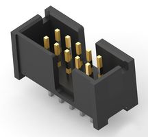 AMP - TE CONNECTIVITY 103309-1 Pin Header, Wire-to-Board, 2.54 mm, 2 Rows, 10 Contacts, Through Hole, AMP-LATCH Series