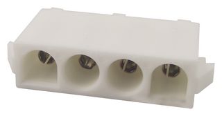 AMP - TE CONNECTIVITY 350826-1 Cabezal de Pin, UL94V-0, Cable-a-Tarjeta, 6.35 mm, 1 Líneas, 4 Contactos, Recto Agujero Pasante