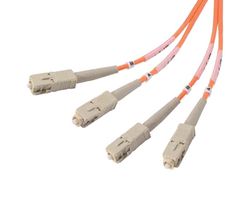 L-COM FODSC50-02 FO CABLE, SC-SC DUPLEX, OM2, 6.6