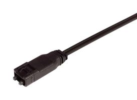 L-COM FODSMI-01 Fiber Optic Cable, Plastic Optical, 2 Fibers, SMI Duplex to SMI Duplex, 3.3 ft