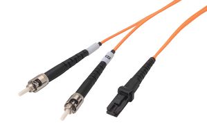 L-COM FODST50-MT-03 FO CABLE, MTRJ-ST DUPLEX, OM2, 9.8