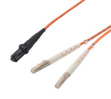 L-COM FODZMT50-LC-04 FO CABLE, MTRJ-LC DUPLEX, OM2, 13.1