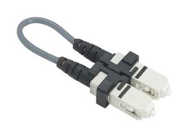 L-COM FOL-SC Fiber Optic Cable, Multimode, OM1, 1 Fiber, 62.5µm / 125µm, SC Simplex to SC Simplex, 11"
