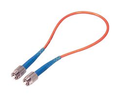 L-COM FOL50-FC Fiber Optic Cable, Multimode, OM2, 1 Fiber, 50µm / 125µm, FC to FC, 10"