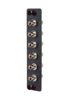 L-COM FSP-ST-CR Patch Panel, ST Coupler, 6 Ports, FSP Series