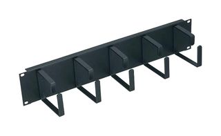 L-COM HCM-2D Cable Organizer, 2U, D-Ring, Cable Manager, L-com 19" Racks & Cabinets, HCM-xD Series