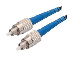 L-COM SFODPFC-05 Fiber Optic Cable, Singlemode, 2 Fibers, 9µm / 125µm, FC Duplex to FC Duplex, 16.4 ft
