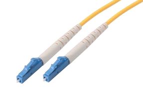 L-COM SFOLC-05 Fiber Optic Cable, Singlemode, 1 Fibers, 9µm / 125µm, LC Simplex to LC Simplex, 16.4 ft