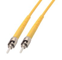 L-COM SFOST-04 Fiber Optic Cable, Singlemode, 1 Fibers, 9µm / 125µm, ST Simplex to ST Simplex, 13.1 ft