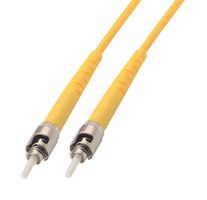 L-COM SFOST-05 Fiber Optic Cable, Singlemode, 1 Fibers, 9µm / 125µm, ST Simplex to ST Simplex, 16.4 ft