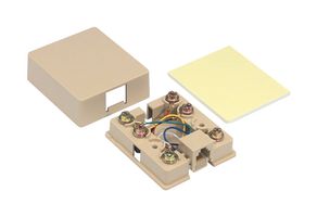 L-COM TDA310-6C Modular Connector, Surface Box, Screw, RJ12 Jack, 1 x 1 (Port), 6P6C