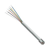 L-COM TDC029-7 Cable Ethernet, RJ12 Macho a Extremo Libre, Gris, 2.1 m, 7 ft