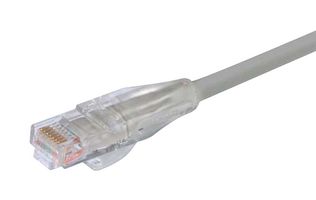 L-COM TRD815GRY-75 Ethernet Cable, Cat5e, RJ45 Plug to RJ45 Plug, UTP (Unshielded Twisted Pair), Gray, 22.9 m, 75 ft