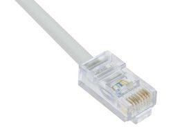 L-COM TRD855PL-250 Cable Ethernet, Cat 5e, RJ45 Macho a RJ45 Macho, STP (par trenzado blindado), Blanco, 76.2 m