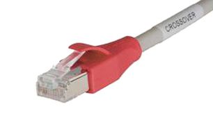 L-COM TRD855XCR-10 Ethernet Cable, Cat5e, RJ45 Plug to RJ45 Plug, Gray, 3.05 m, 10 ft