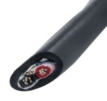 ALPHA WIRE 2461C BK001 Multiconductor Cable, Shielded, 2 Conductor, 22 AWG, 1000 ft, 305 m