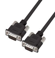 L-COM CS2HB15MM-25 Cable de Computadora, HD-15 Macho, HD-15 Macho, 25 ft, 7.6 m, Negro, CS2HB15MM Series