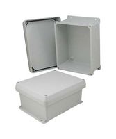L-COM NBC100805 Plastic Enclosure, Industrial, Wall Mount, Polyester (PET), Glass Fibre Reinforced, 287 mm, 236 mm