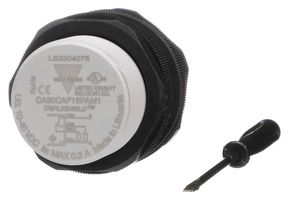 CARLO GAVAZZI CA30CAF16PAM1 Capacitive Proximity Sensor, Type CA30CAF, M30, 16 mm, PNP, 10 to 40 Vdc, M12 Plug
