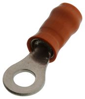 AMP - TE CONNECTIVITY 50835 Ring Tongue Terminal, M3.5, #6, 16 AWG, 1.42 mm², STRATO-THERM PIDG Series, Orange